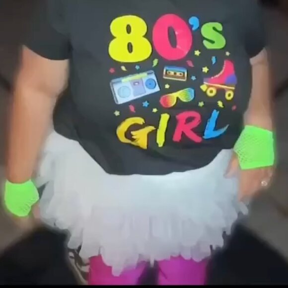 *Complete* Plus Size Women's 80's Costume | Outfit 80's - Picture 1 of 6